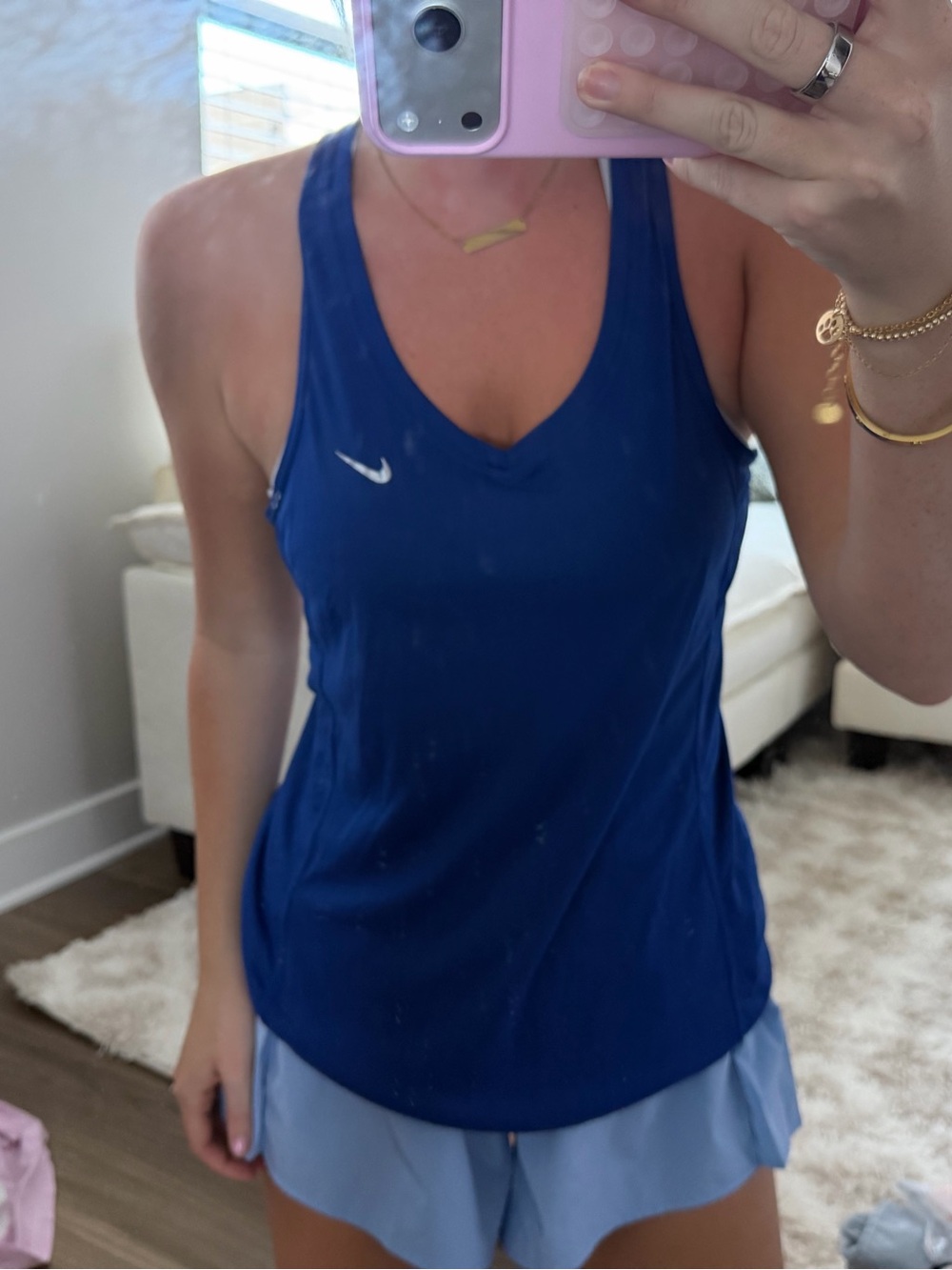 Nike Women’s Royal Blue V-Neck Performance Tank
